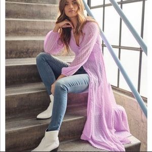 Express X Rocky Barnes Kimono Lilac Button Up